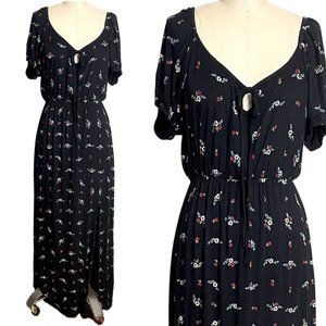 Nasty Gal Ditsy Floral Tea Dress Midi -NWT - size 10